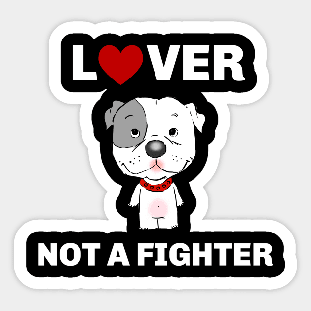 Cute Pitbull, Cute Pittie, Pitbull Lover, Cartoon Pitbull Sticker by sockdogs